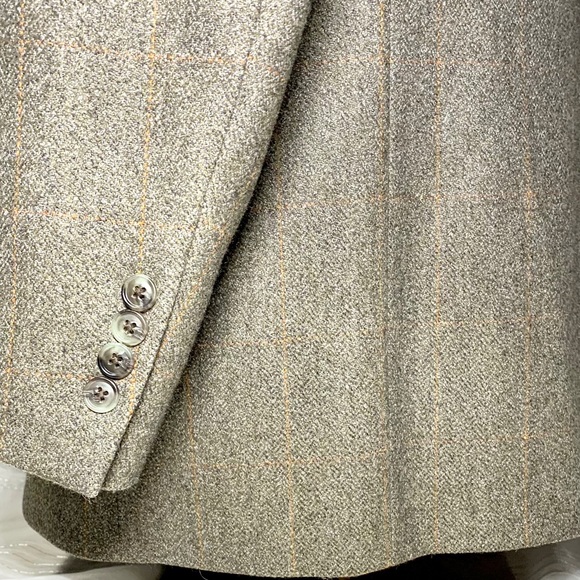 Vintage Burberry London Cashmere Blazer Jacket Sports Coat 41 - Picture 6 of 11